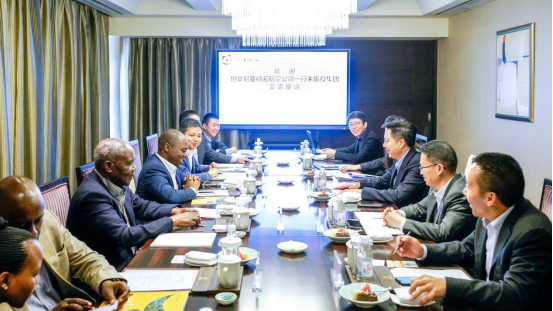 坦桑尼亞駐華參贊一行到尊龍凱時(shí)集團(tuán)交流座談